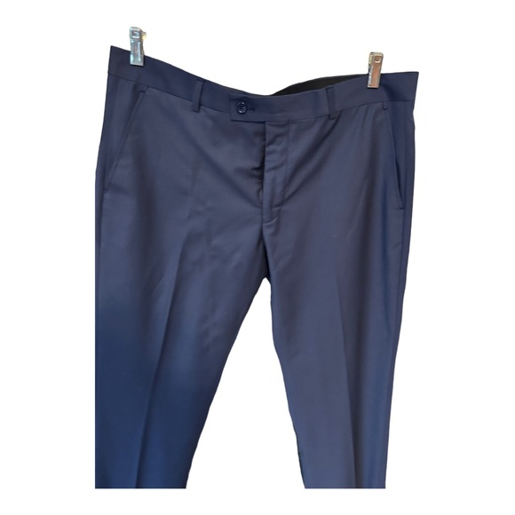 Mehmet Emin Teke Men's Dress Suit Pants Sz 36S Blue NWOT SLIM FIT Wool L… - Picture 5 of 9